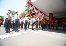 Berangkatkan Lomba Baris Berbaris, Mas Dhito Selipkan 2 Pesan Krusial