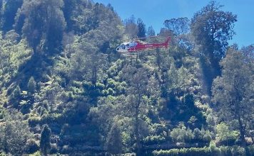 Tangani Karhutla Gunung Semeru, BPBD Jatim Operasikan Helikopter Water Bombing