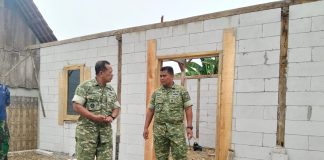 Progres Pembangunan RTLH TMMD ke-130 Kodim Ngawi Capai 50 Persen