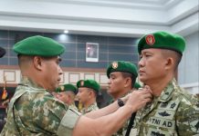 Pangdam XII/Tpr Lantik Letkol Kav Aidil Hajri Jadi Dandim Pontianak Baru