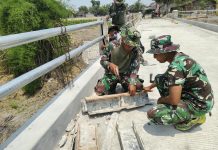 Satgas TMMD Genjot Pengerjaan Jembatan, Targetkan Rampung Tepat Waktu